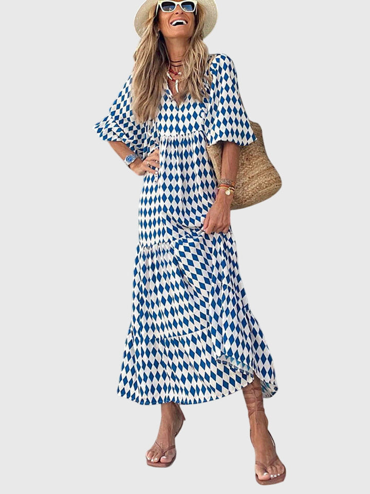 Dawn - Elegante maxi dress largo
