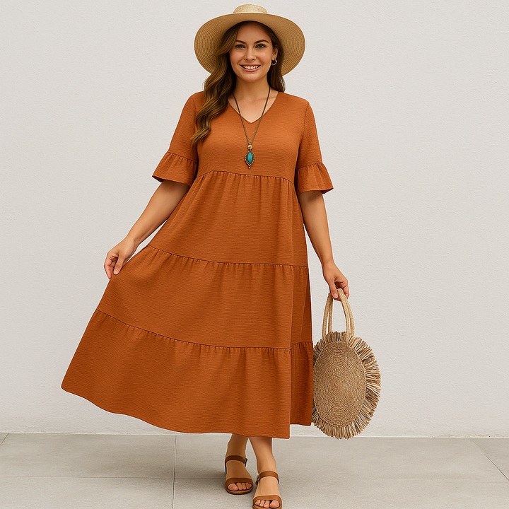 Abito V-neck che Copre la Pancia | VANCOUVER