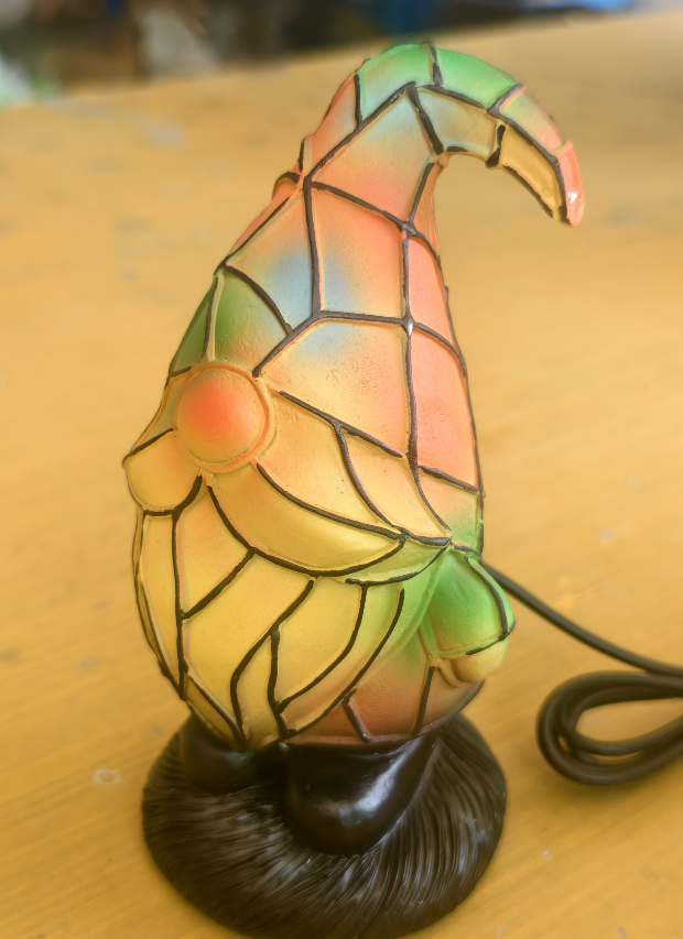 Gnomi Giocosi Lampada in Vetro Colorato