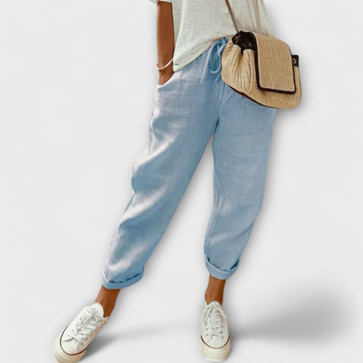 Bella - Pantaloni in lino eleganti e rilassati