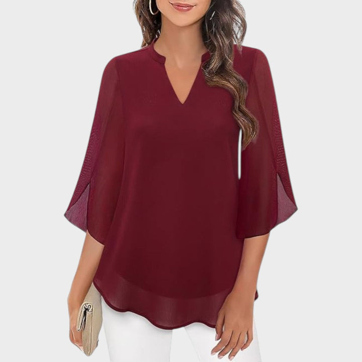 Lyanna – Blusa Fluida con Maniche a Spacco