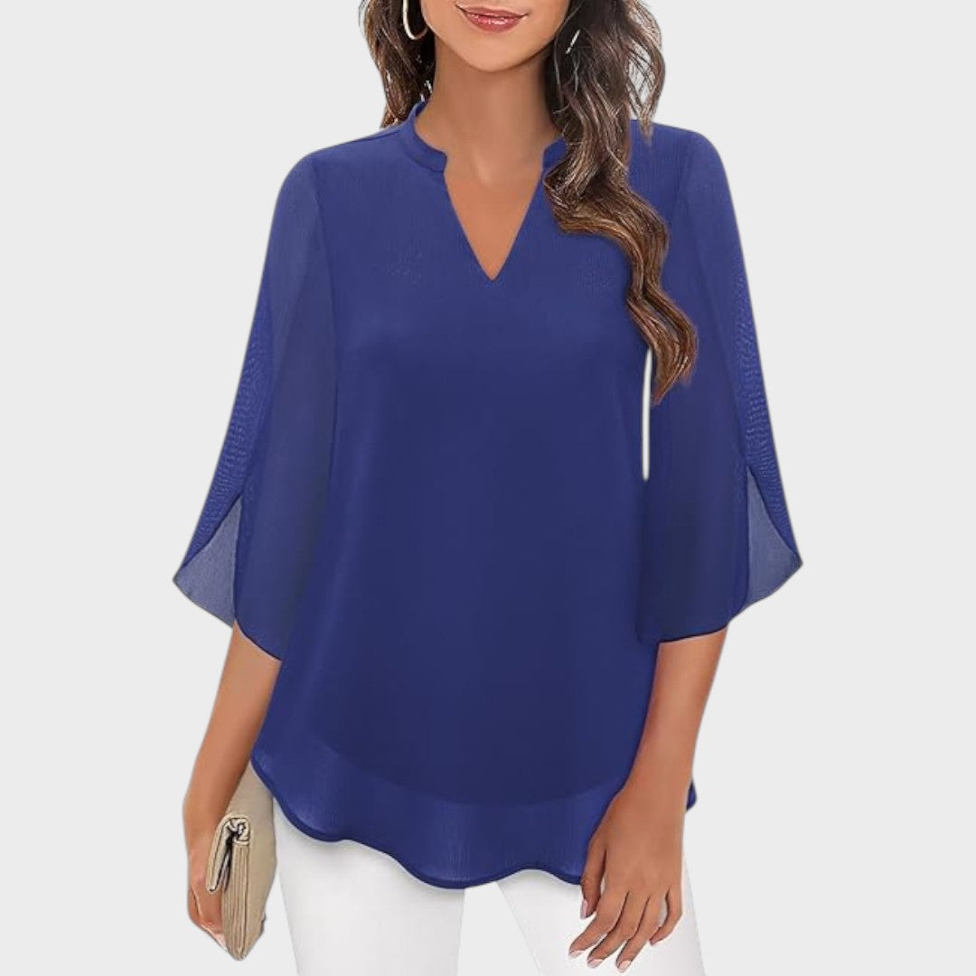 Lyanna – Blusa Fluida con Maniche a Spacco