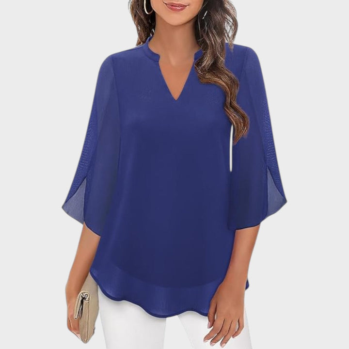 Lyanna – Blusa Fluida con Maniche a Spacco