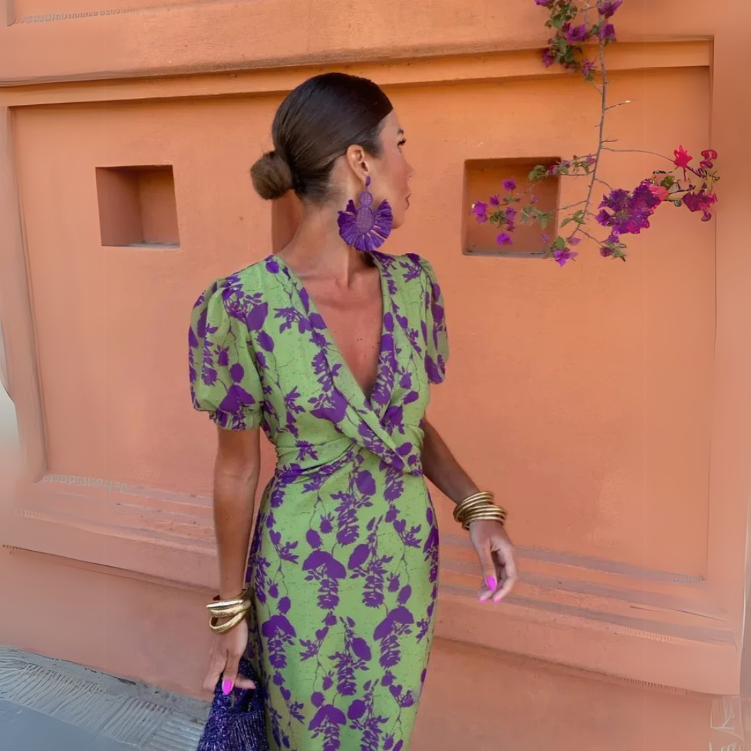 Danielle - Abito midi floreale