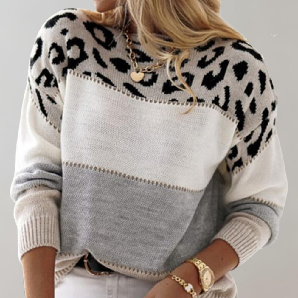 Samantha - Maglione a Stampa Leopardo
