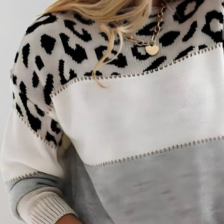 Samantha - Maglione a Stampa Leopardo