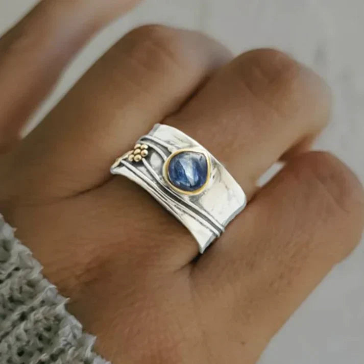 Bree - Anello di Meditazione in Pietra Preziosa Bohemien