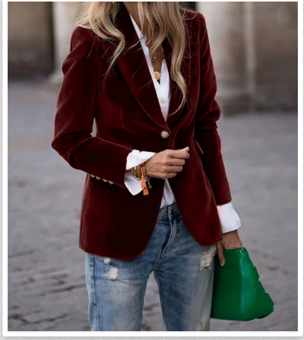 Savannah™ - Blazer Elegante in Velluto