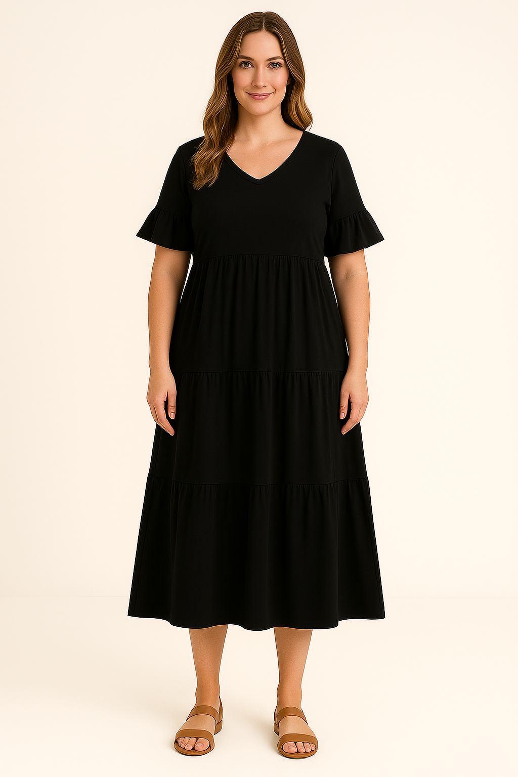 Abito V-neck che Copre la Pancia | VANCOUVER