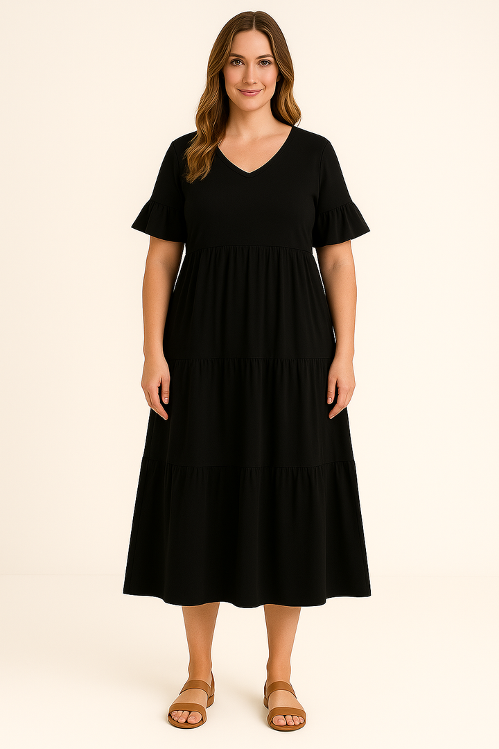Abito V-neck che Copre la Pancia | VANCOUVER