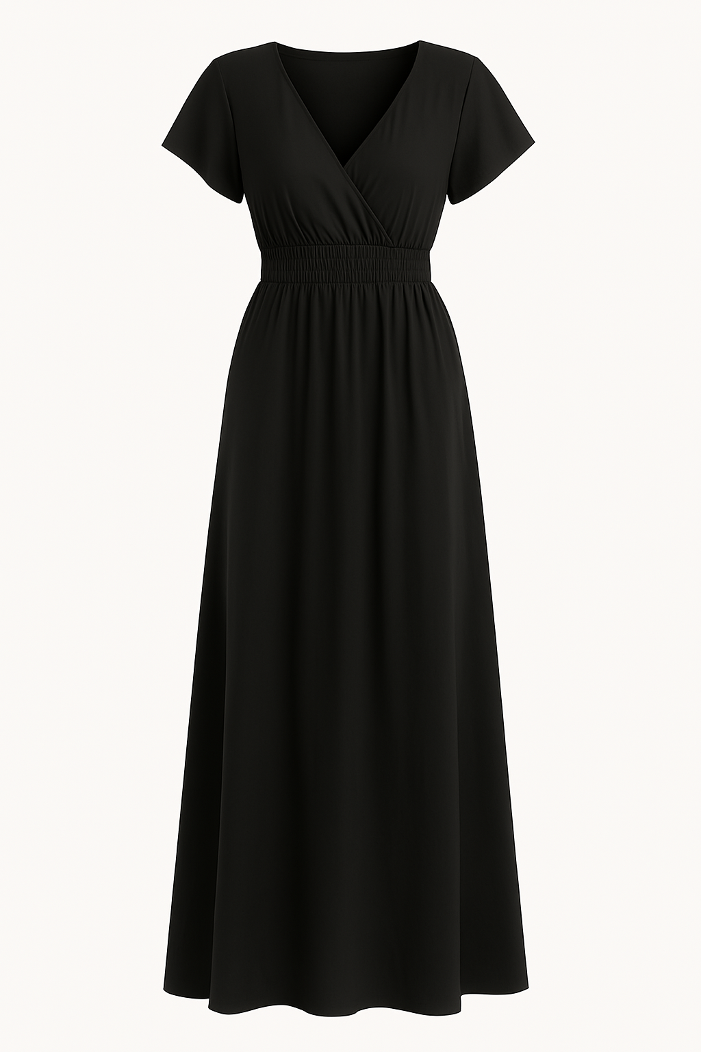 Abito V-Neck che Copre la Pancia | PARIGI