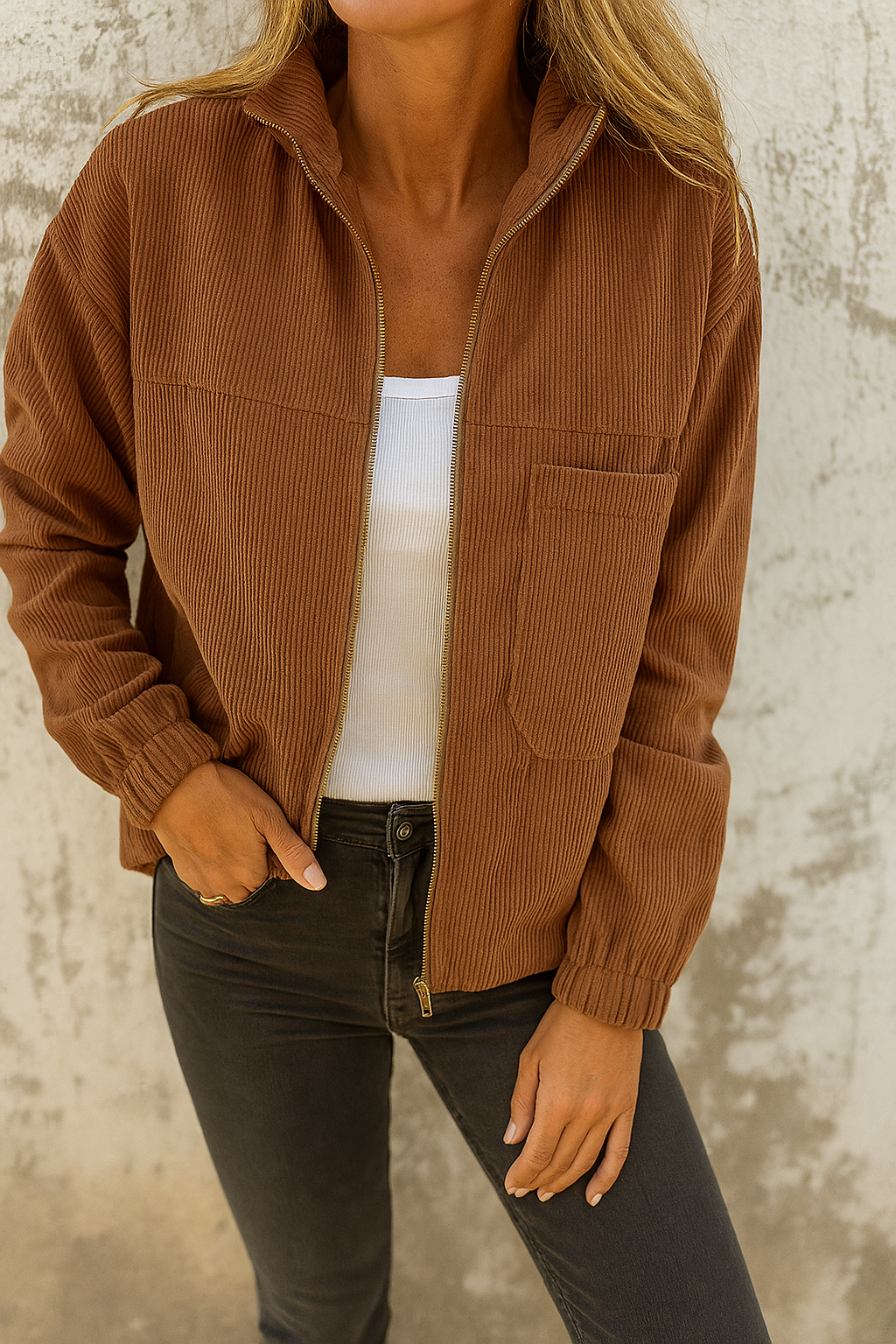 Lieve | Giacca Primaverile con Zip