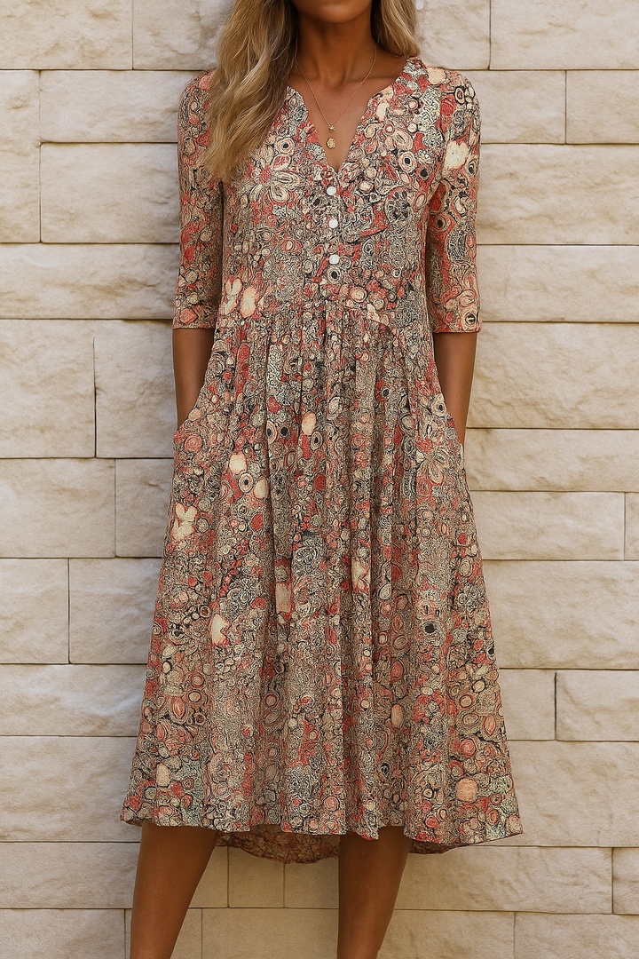 Miranda™ | Abito elegante con scollatura a V