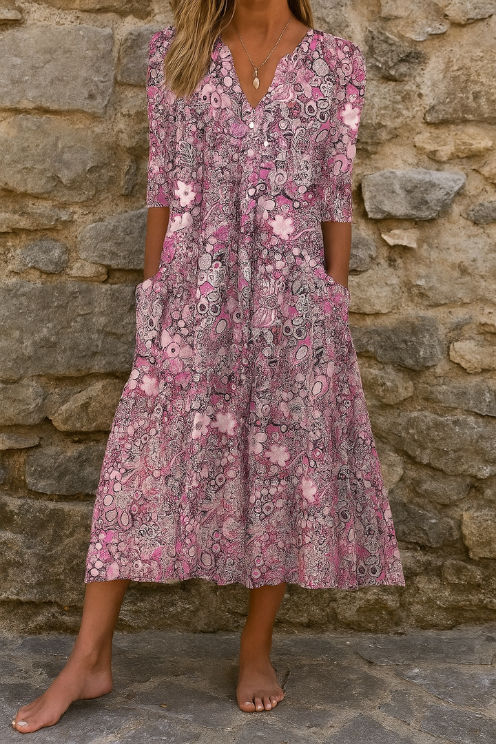 Miranda™ | Abito elegante con scollatura a V