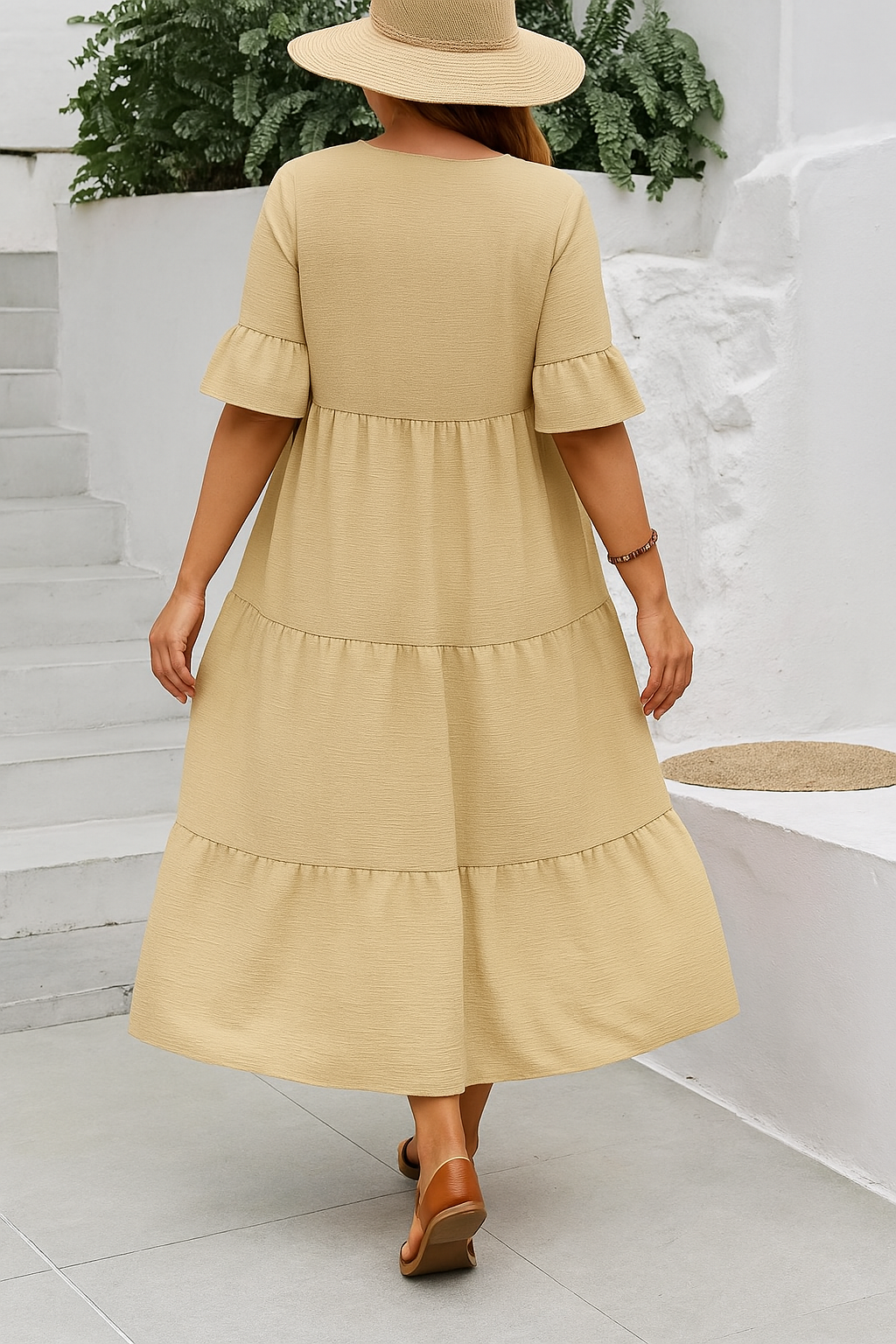 Abito V-neck che Copre la Pancia | VANCOUVER