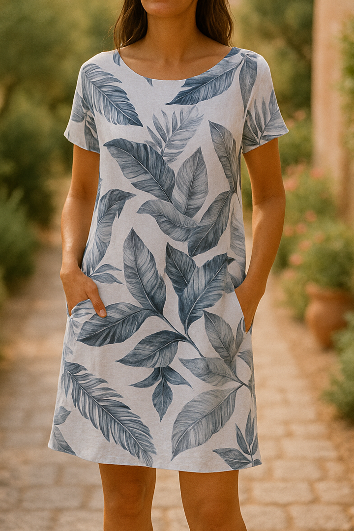 Ranya™ | Abito Elegante in Cotone e Lino