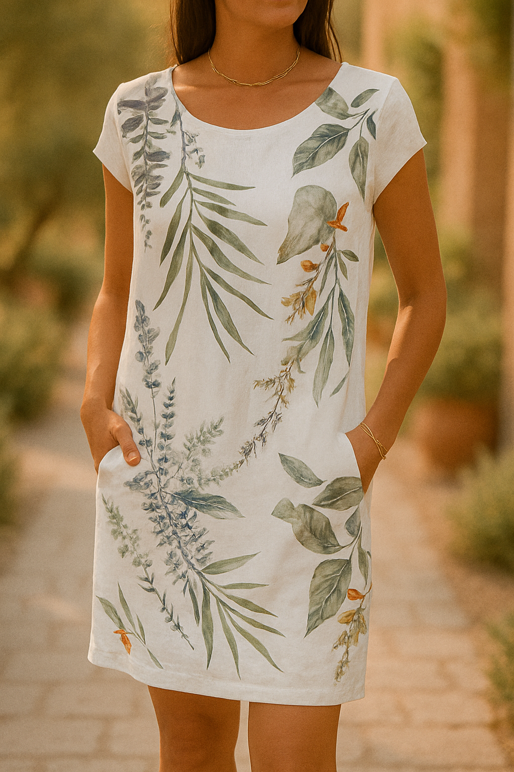 Ranya™ | Abito Elegante in Cotone e Lino