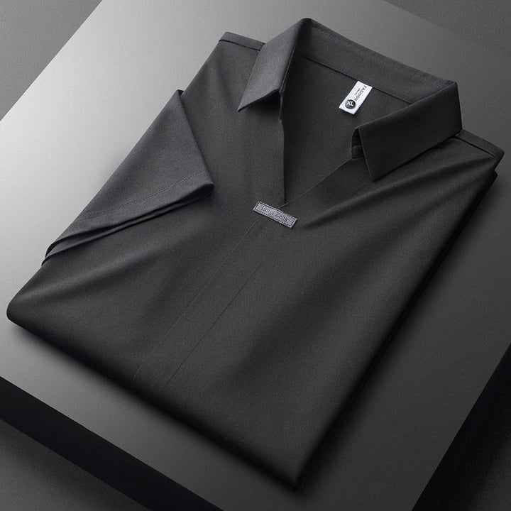 Cornelio - Polo Shirt in Cotone e Seta