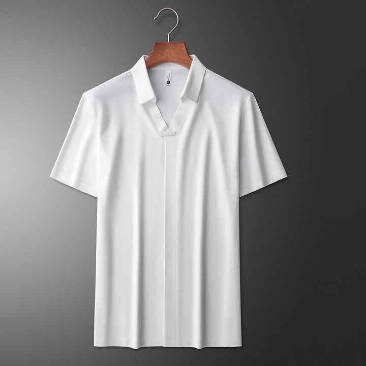 Cornelio - Polo Shirt in Cotone e Seta