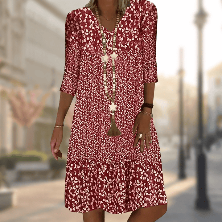 Vesper – Vestito Midi a Stampa Floreale