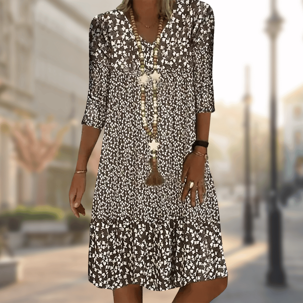 Vesper – Vestito Midi a Stampa Floreale