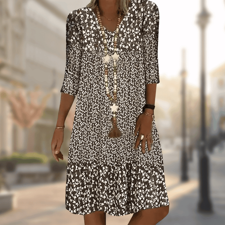 Vesper – Vestito Midi a Stampa Floreale