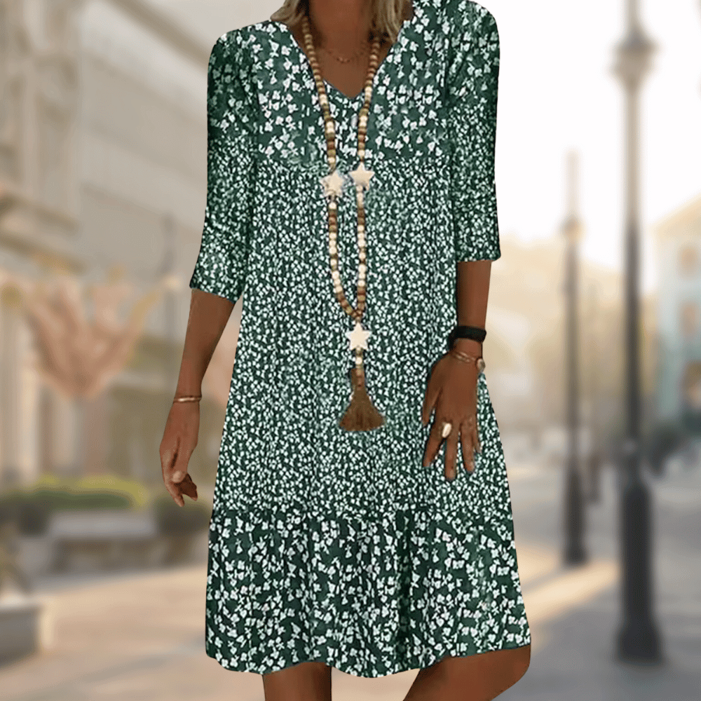 Vesper – Vestito Midi a Stampa Floreale