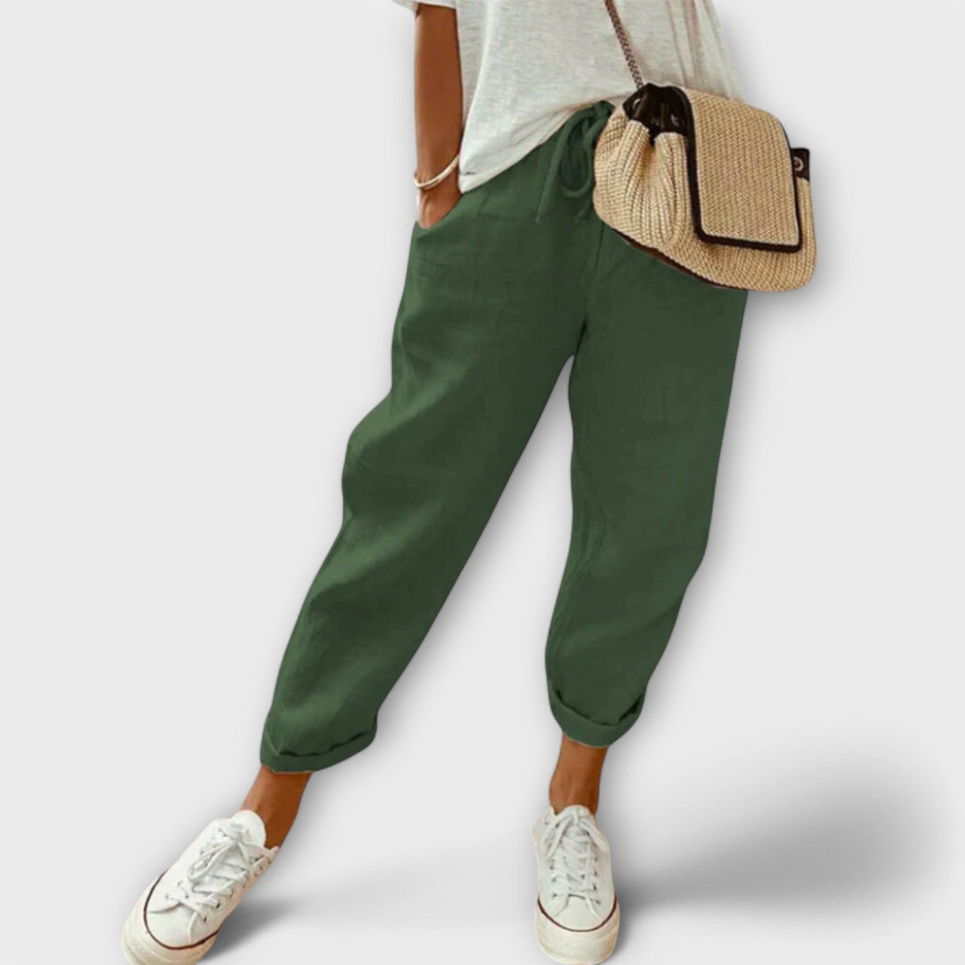Bella - Pantaloni in lino eleganti e rilassati