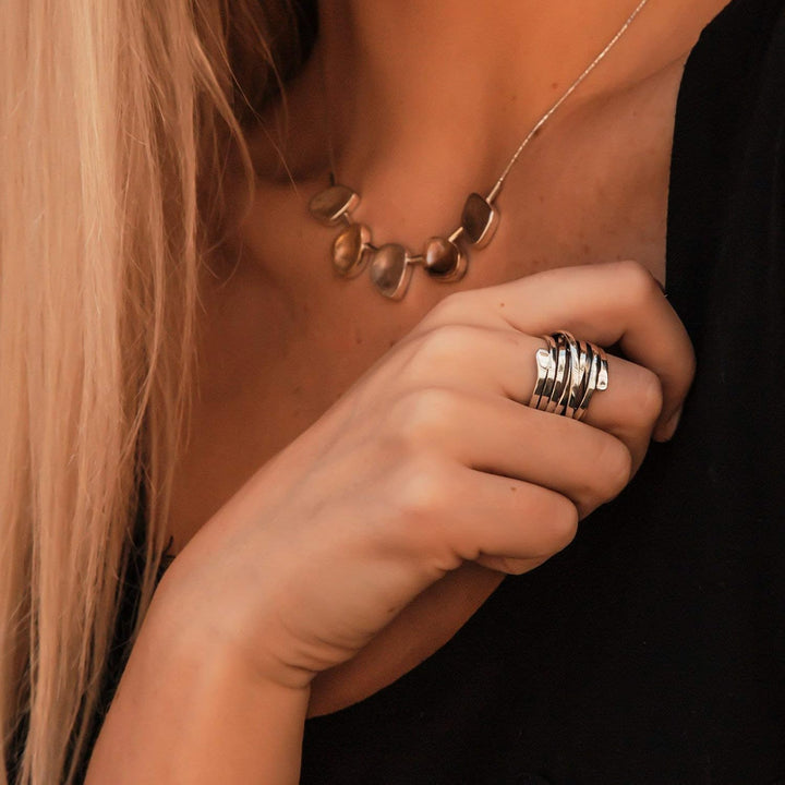 Bliss - Anello in Argento Spesso Vintage