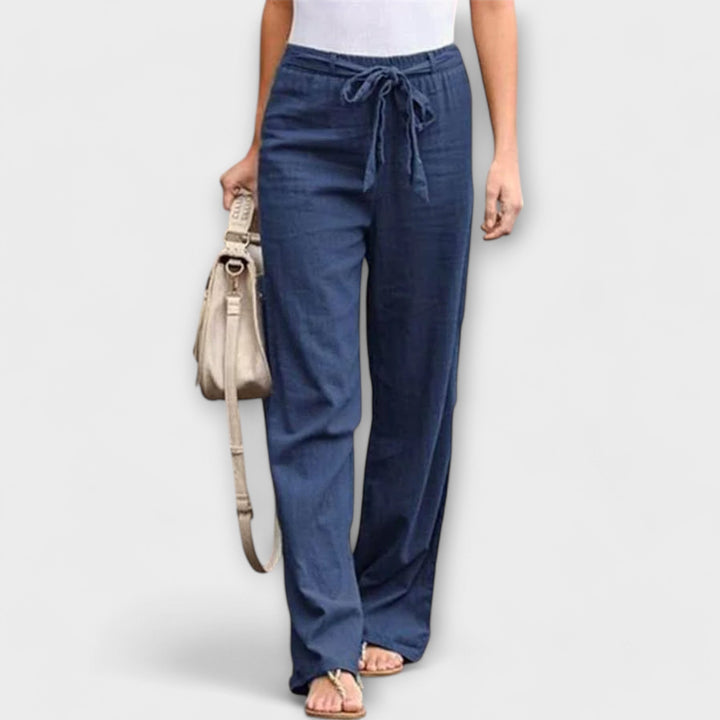 Lorena - Pantaloni Leggeri in Lino