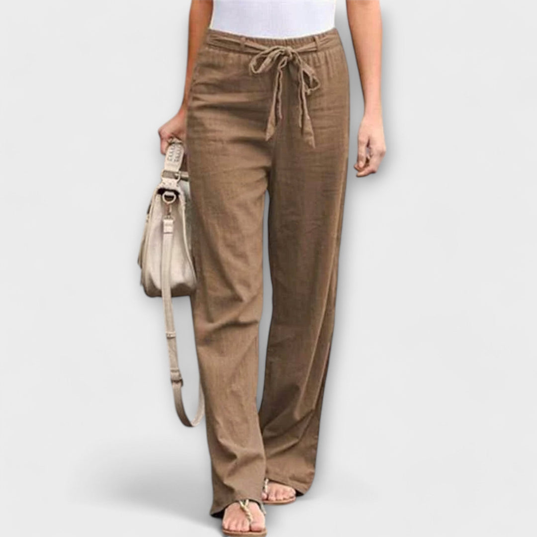 Lorena - Pantaloni Leggeri in Lino