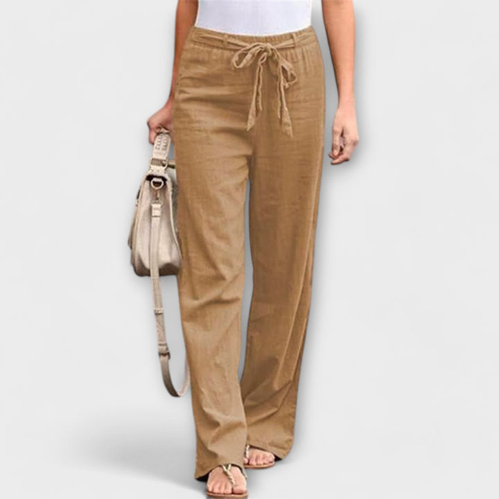 Lorena - Pantaloni Leggeri in Lino