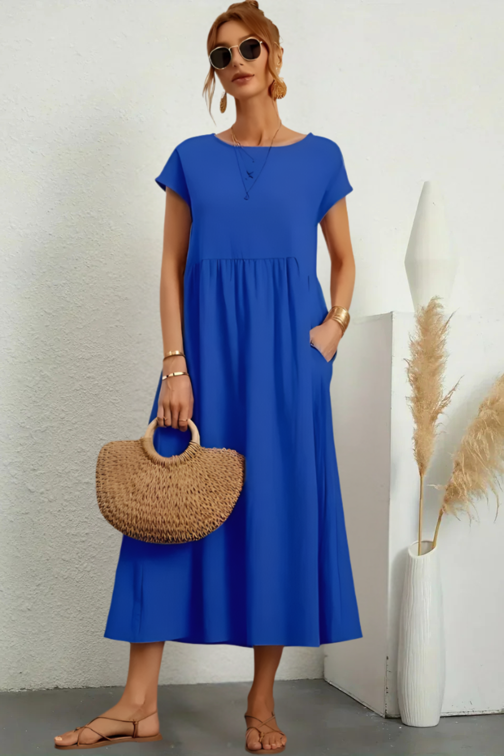 Marianne - Abito elegante con scollo rotondo