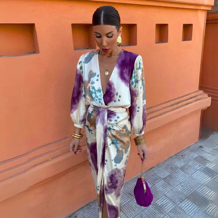 Larissa | Abito Elegante con Scollatura a V