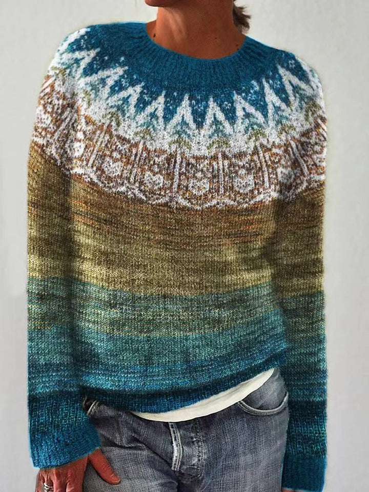 Maglione in stile accogliente per il clima freddo