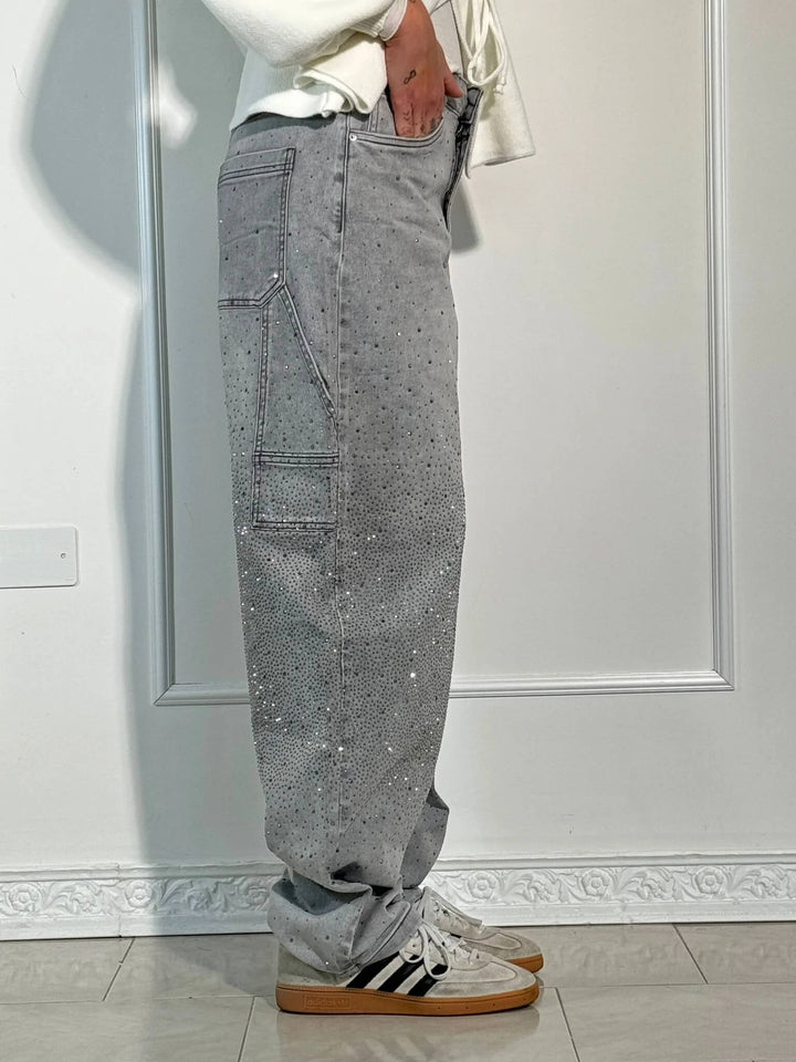 FEDERICA | PANTALONI SCINTILLANTI IN TESSUTO PREMIUM