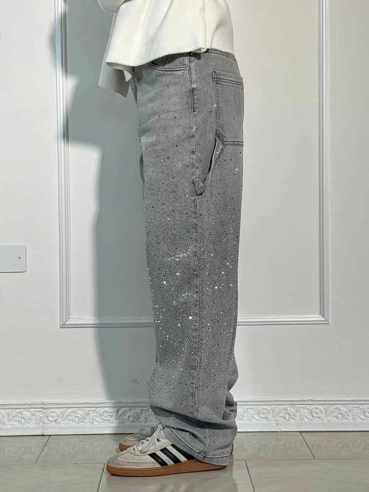 FEDERICA | PANTALONI SCINTILLANTI IN TESSUTO PREMIUM