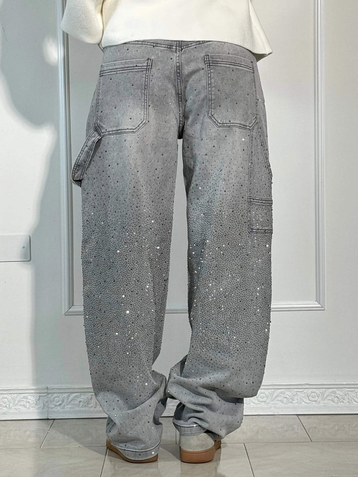 FEDERICA | PANTALONI SCINTILLANTI IN TESSUTO PREMIUM