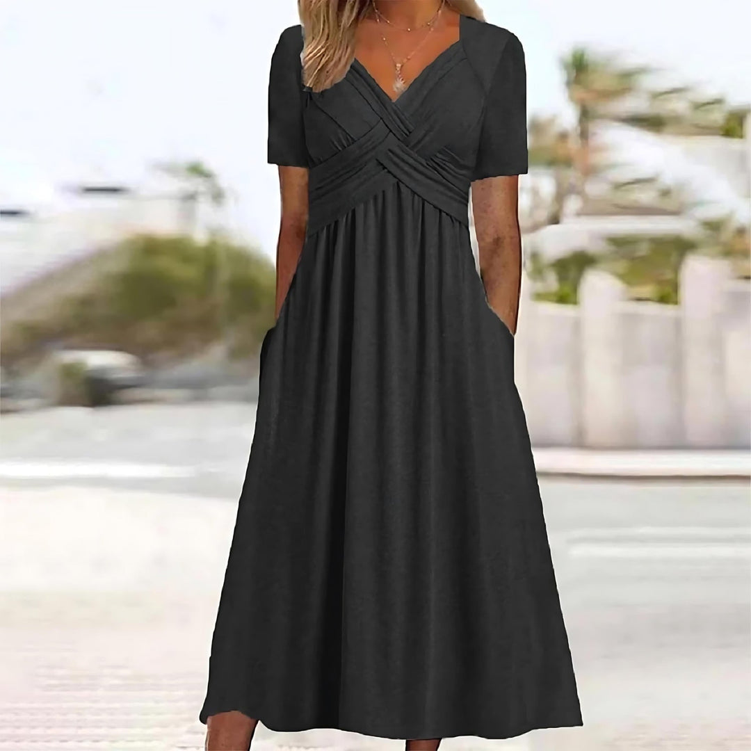 SOFIA | Abito Midi Scolpente con Silhouette Lusinghiera per Occasioni Eleganti