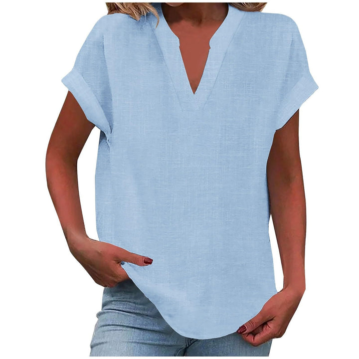 Xavina – Blusa V-Neck Relaxata
