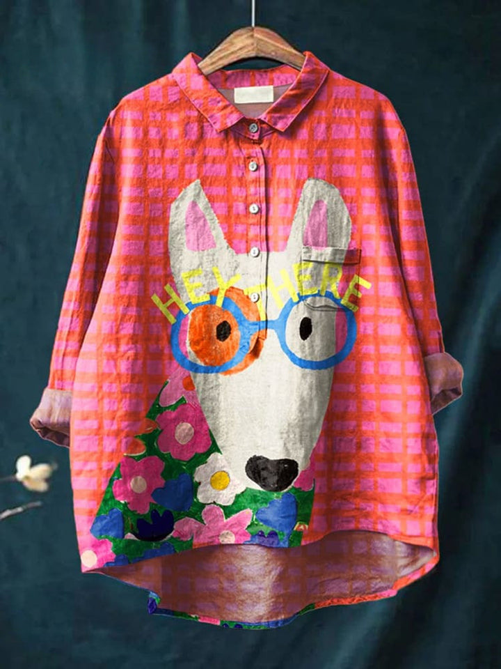 Chloe | T-shirt con Disegno Artistico di Cane