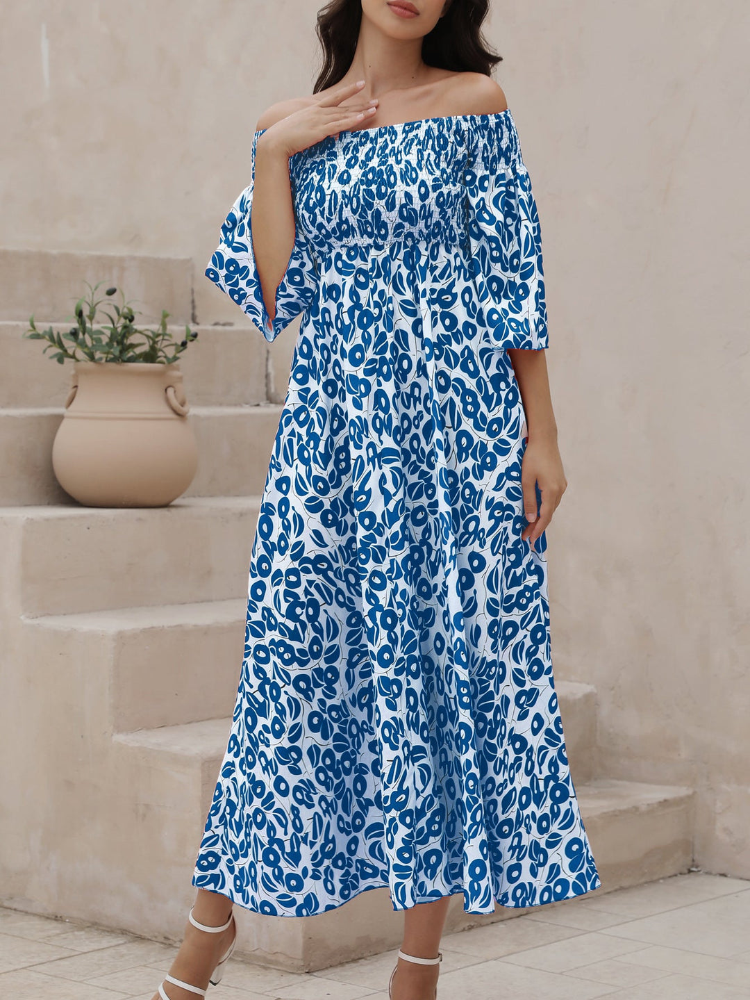 Honoria – Abito Maxi Off-Shoulder