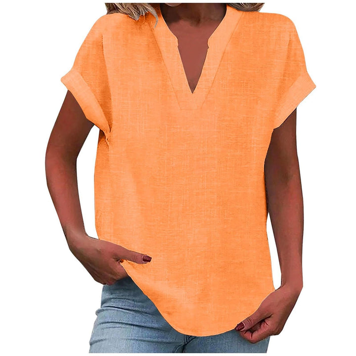 Xavina – Blusa V-Neck Relaxata