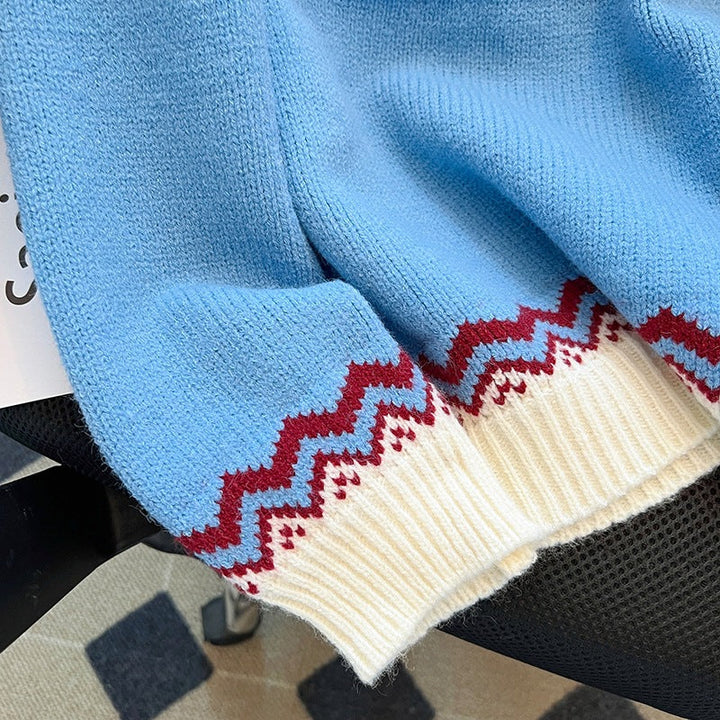 Pullover Norvegese con Motivo