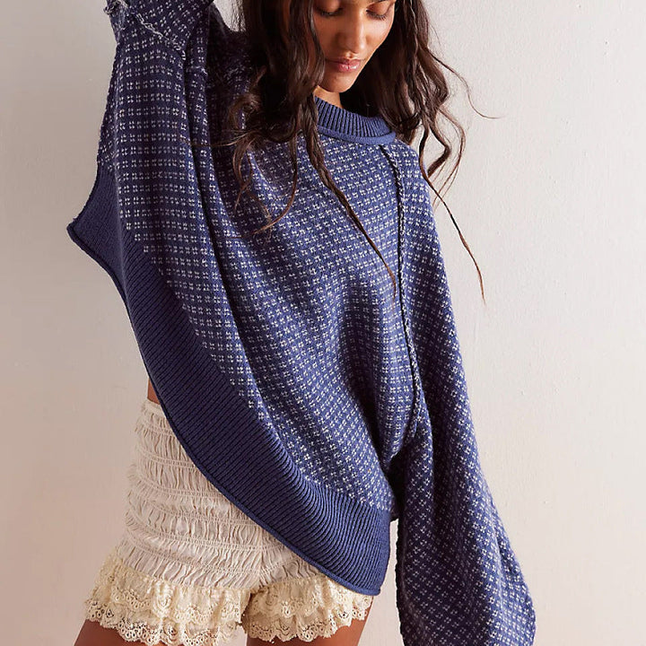 Maglione Donna Maniche Lunghe Collo Rotondo