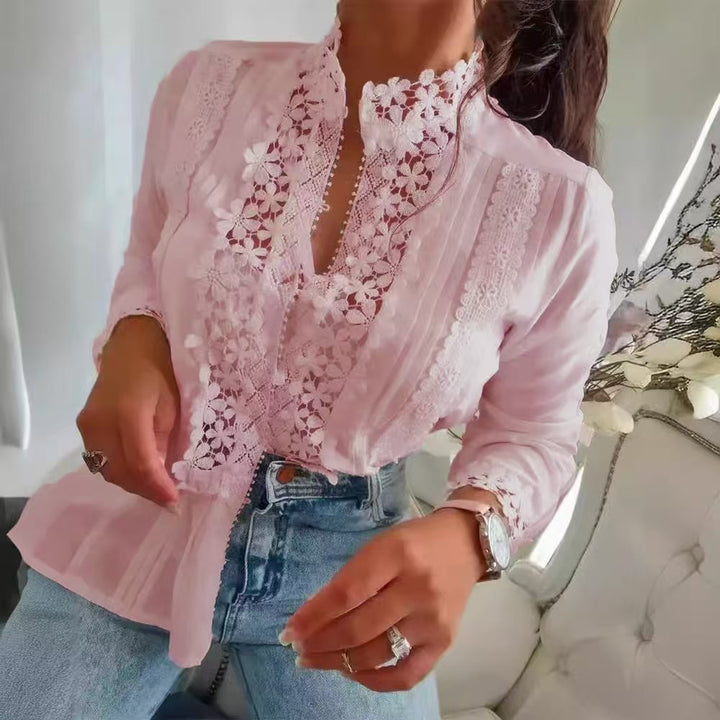 Marga | Blusa in Pizzo Floreale
