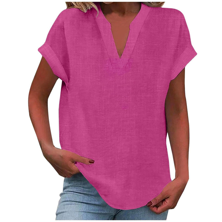Xavina – Blusa V-Neck Relaxata