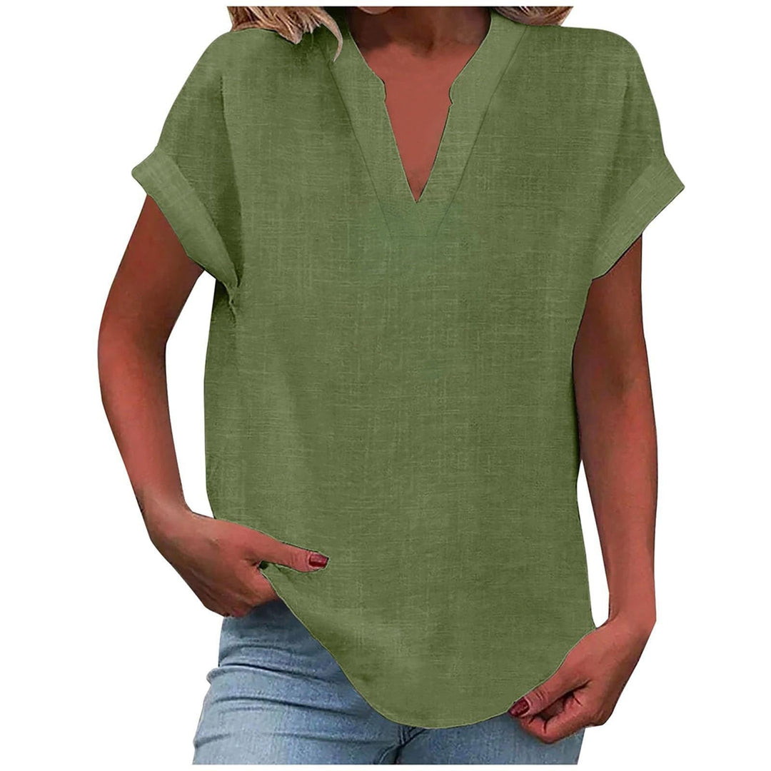 Xavina – Blusa V-Neck Relaxata
