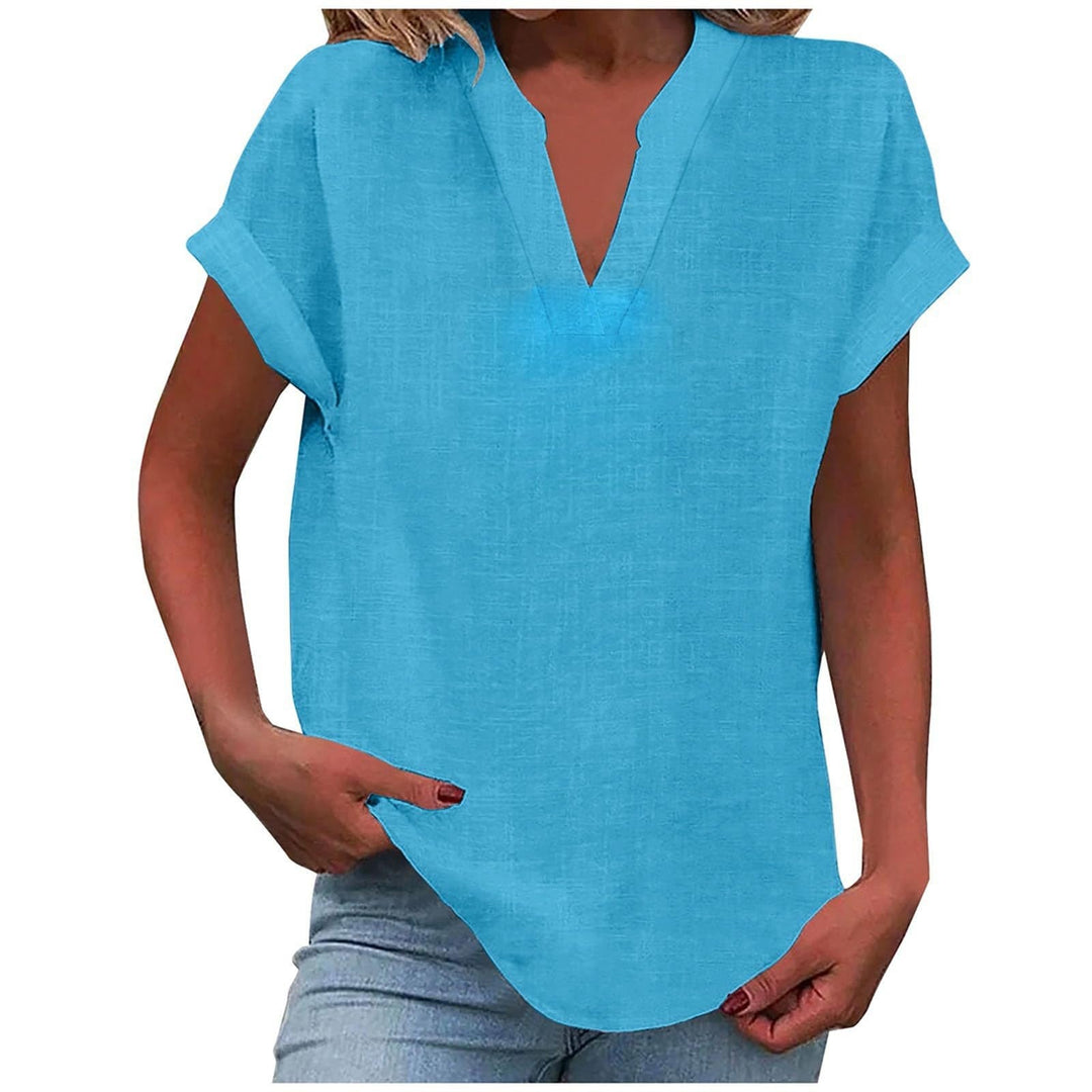 Xavina – Blusa V-Neck Relaxata