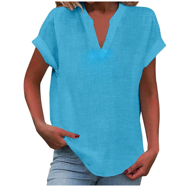 Xavina – Blusa V-Neck Relaxata